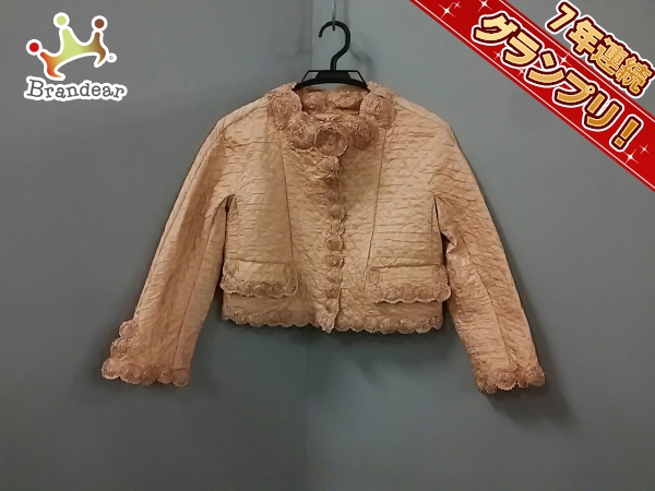 エルマノシェルビーノ ジャケット 38 レディース 美品 ベージュ