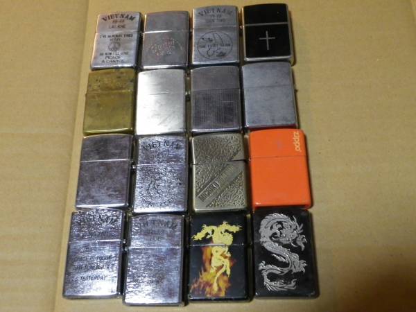 ZIPPOライター ジャンク16個まとめ売り