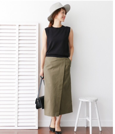 アーバンリサーチDOORSラップストートスカート