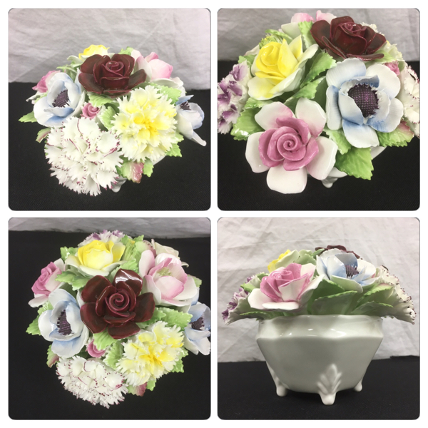 美品☆ロイヤルドルトン フラワーバスケット 陶器 陶芸 ロイヤル