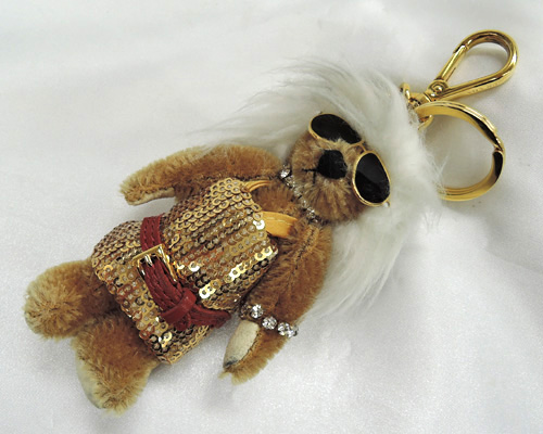 プラダ ベア　チャーム　キーホルダー　中古