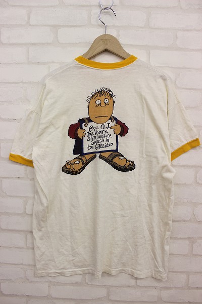 ランタグ 60s チャンピオン Champion リンガーTシャツ 白 