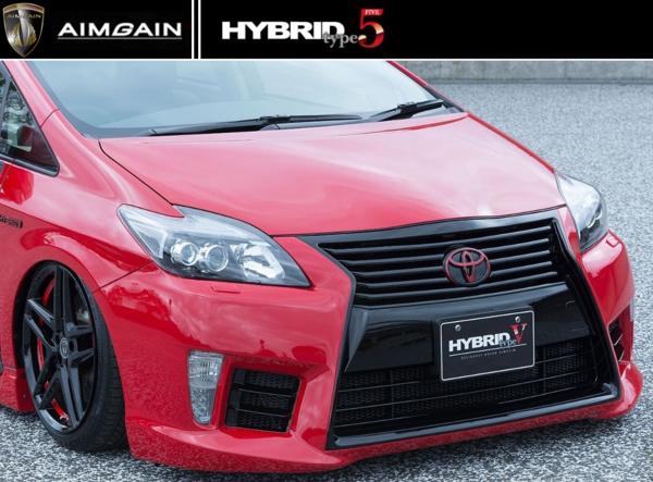 プリウス 30 2色塗装 フロントバンパー AIMGAIN HYBRID TYPE 5