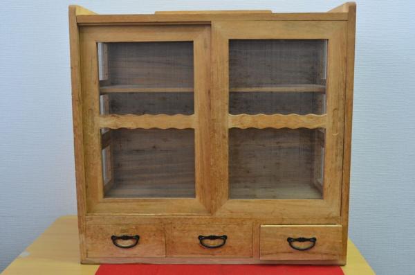 レトロ　和風　蝿帳　網戸棚　収納庫　小物収納付き