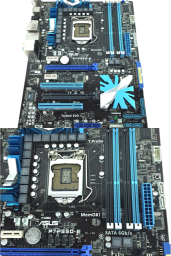 ASUS P7P55D GIGABYTE GA-EX58 含む マザーボード 3点セット