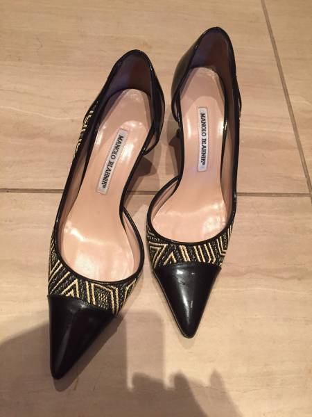 ■未使用品■MANOLO BLAHNIK マノロブラニク サイズ38 マノロ・ブラニク38☆マノロパンプス 靴 ま 【公式通販】