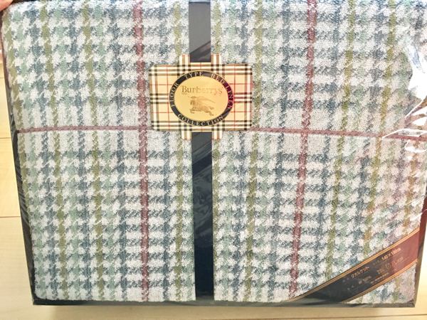 即決バーバリー タオルケット Burberry 未使用 西川産業 綿 |