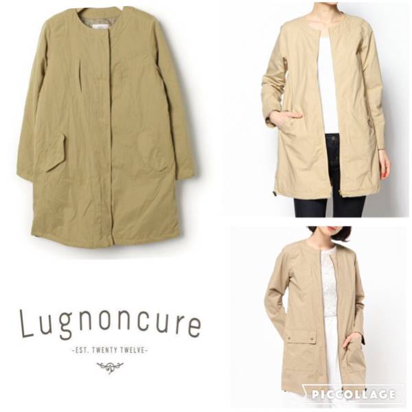 全国無料，人気ルノンキュールlugnoncureノーカラーコート中綿キルティング(Mサイズ)｜売買されたオークション情報、yahooの商品情報をアーカイブ公開 - オークファン Mサイズ