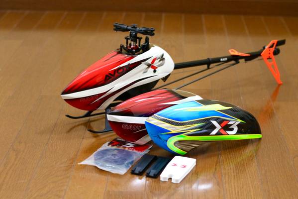 新同　GAUI X3 キャノピー3個付属 ESC付属　FORZA T-REX GOBLIN