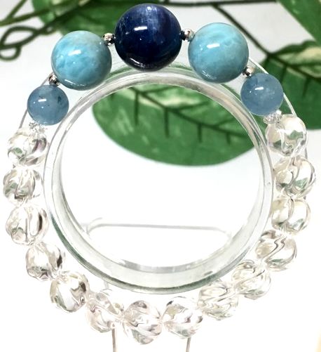 【希少】ラリマー、カイヤナイト、アクアマリン　K18WG　一円～