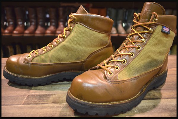 9.5EE中古白タグ】Dannerダナーライトブーツ30420X茶ブラウン ☆使用