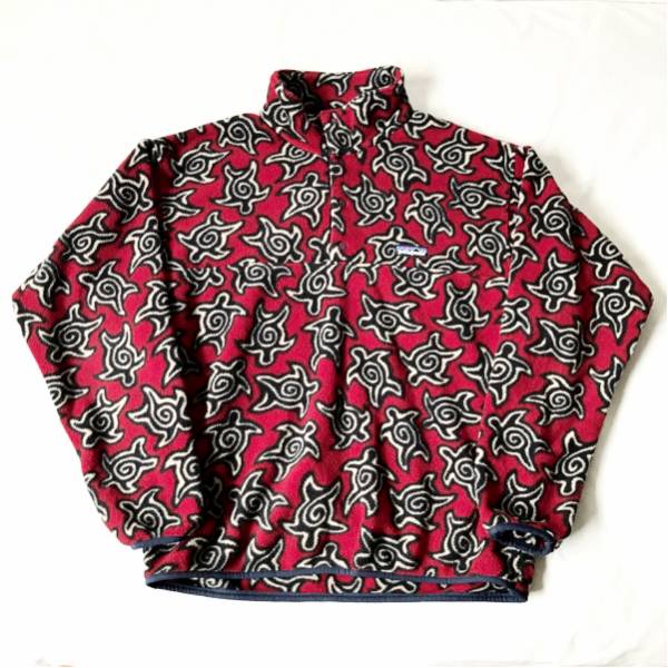 Patagonia スナップT 亀 赤 M タートル シンチラ フリース DAS