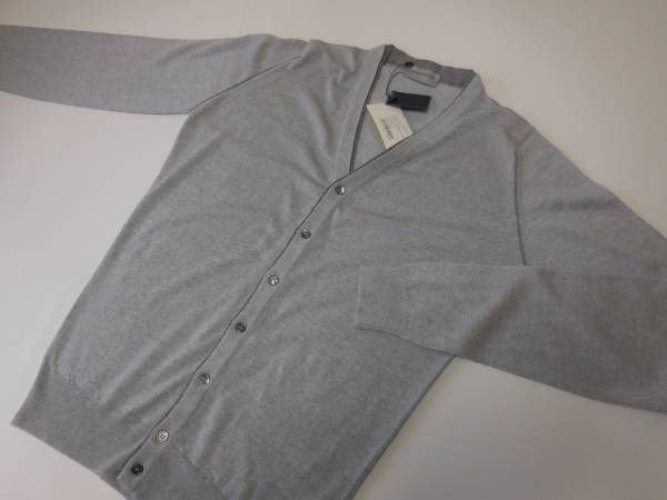 訳有 ジョンスメドレー ウールカーデ BEDMINSTER S 新色グレー