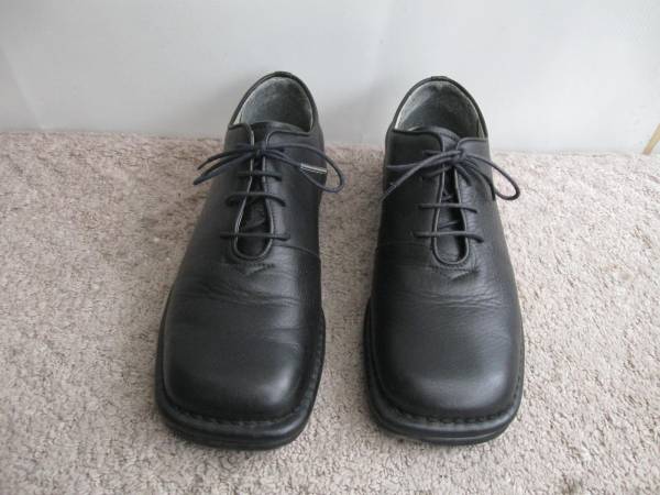 ★FOOT ART　カワノ　本革カジュアルシューズ　黒　25.0cm 美品