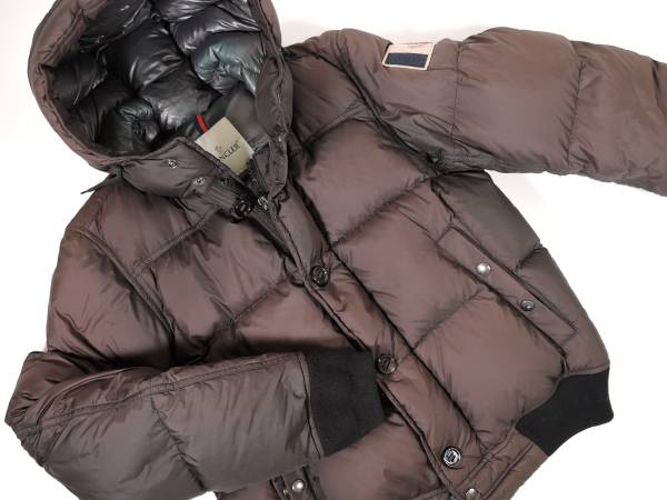 モンクレール MONCLER ダウンジャケット ブラック 難あり ダウン 