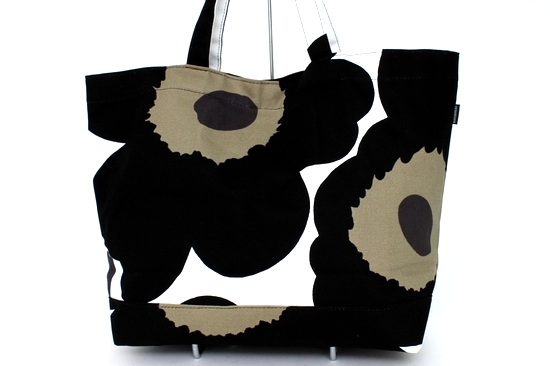 1円～ 未使用 marimekko マリメッコ ウニッコ トート バッグ 黒