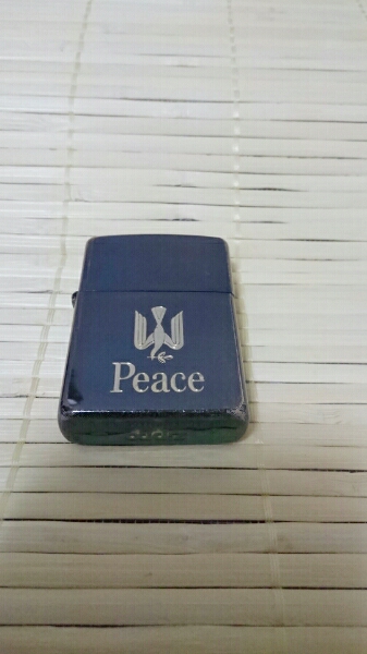 ピース Peace ブルーチタン Zippo ジッポ ジッポー ZIPPO zippo 
