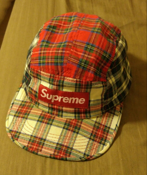 Supreme シュプリーム チェック柄キャップ 赤 ボックスロゴ ブランド別