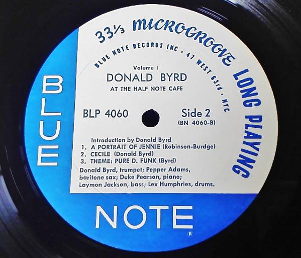 ♪【オリジナル47/63rd】AT the Half Note Cafe 1/Donald Byrd♪_2