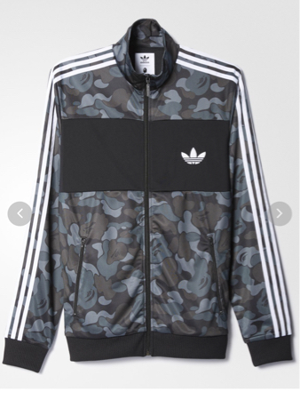adidas bape トラックトップ S 黒 ジャージ nmd a bathing ape A