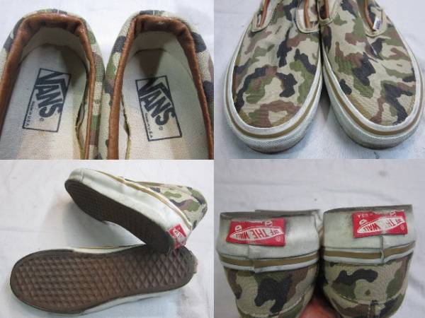 USA製 VANS バンズ スリッポン 緑迷彩 7 VANS ヴァンズ UA CLASSIC SLIP-ON 98 DX クラシックスリッポン98DX