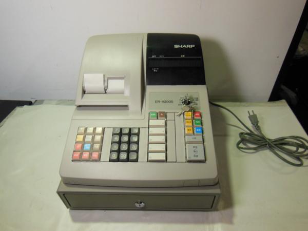 SHARP/シャープ/電子レジスター/ER-A300S-W/鍵付き 事務、店舗用品