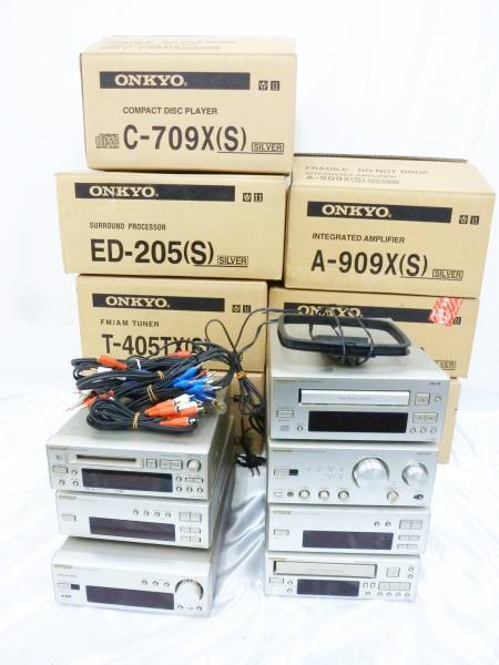 gu2018n オンキョー コンポ A-909X MD105TX C-709X 他 USED