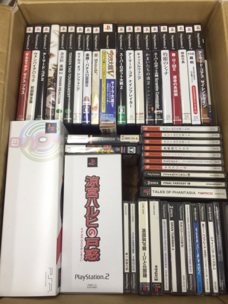 PS2、ドリームキャスト等　ゲームソフトまとめ売り ドリームキャスト，PS1，PS2ゲームソフトまとめ売り 201611y336