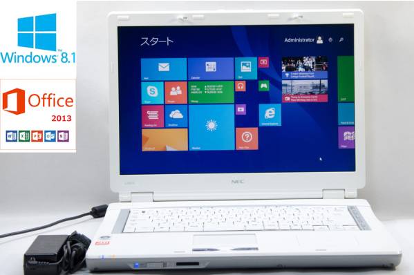 極上★NEC LaVie LL550/K★1G/120G/DVD/無線/Win8.1/Office2013