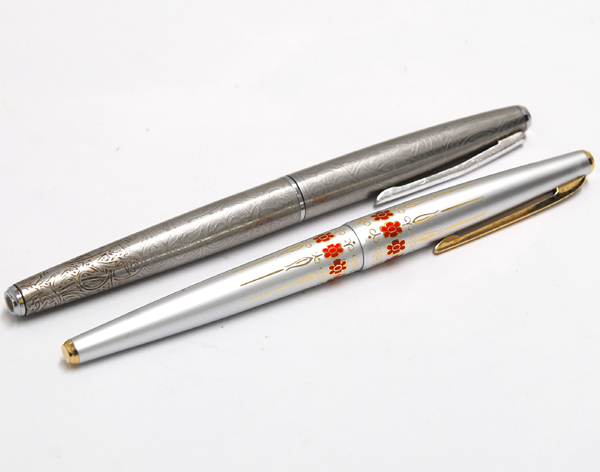 PILOT パイロット 万年筆 ペン先 18K 18KWG 2本セット 中古品