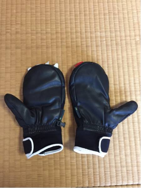 送料無料 スノボ eb's エビス ケモノちゃん ミトン グローブ_2