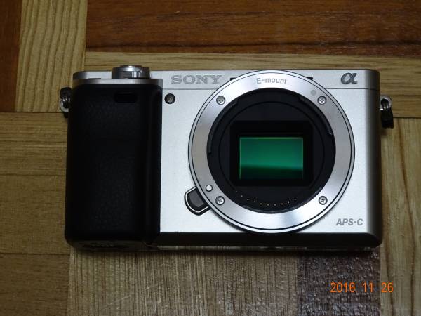 ◇ソニー α6000 綺麗なシルバーボディです。ジャンク？。 SONY 【公式