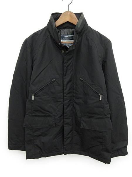 ゼニア スポーツ Zegna Sport ナイロンジャケット 中綿 S 黒