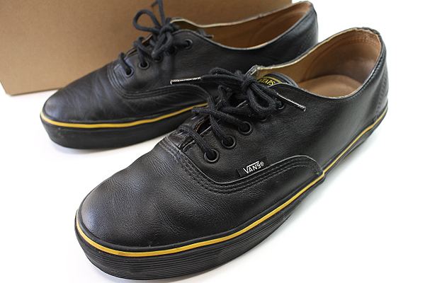 WTAPS × VANS◆AUTHENTIC 69 28cm ERA レザー 黒 スニーカー