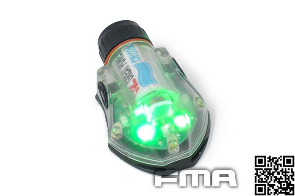 【即決】FMA製　 MANTA マンタ　ストロボライト　グリーン BK