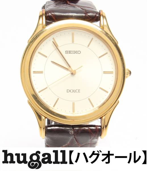 セイコー ドルチェ 5E31-7A40 クォーツ ホワイト 腕時計 SEIKO