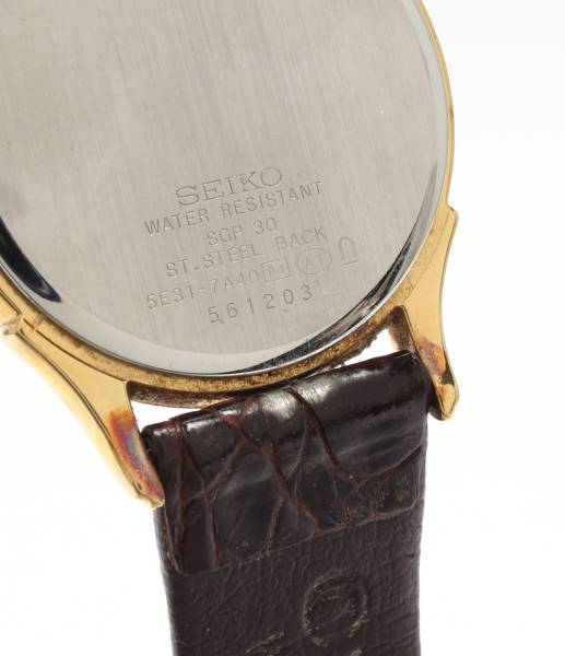 セイコー ドルチェ 5E31-7A40 クォーツ ホワイト 腕時計 SEIKO