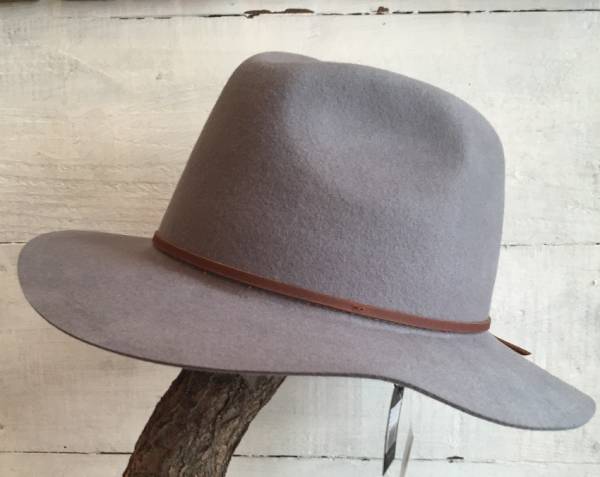 SALE 新品 BRIXTON ブリクストン ウール ブリムハット M GREY