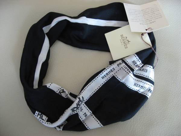 HERMES エルメス シルクヘアーバンド 未使用