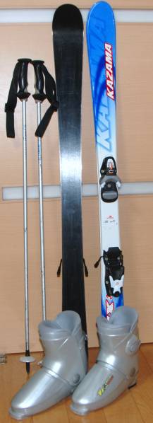 !!!カザマ(板、120ｃｍ)　ブーツ　ストック　中古 22!!!