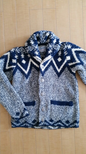 ANTIBALLISTICネイティブカーディガンL紺ロンハーマン好きに