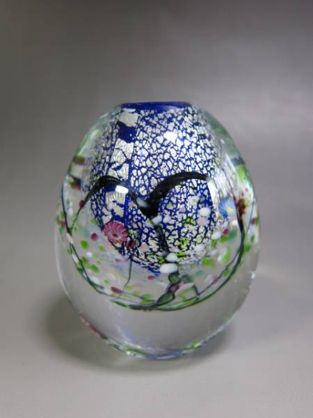 真作保証【黒木国昭 光琳 一輪挿し 花器 サイン 未使用 共箱】