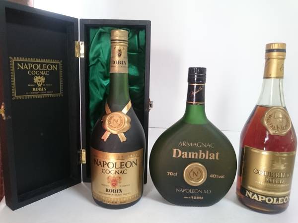 古酒 CAMUS ナポレオン 他 3本セット 古酒 カミュ ミニブックシリーズ
