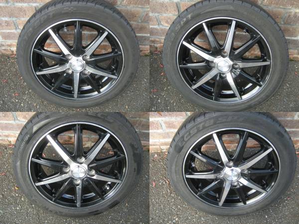 ★ワゴンＲ　社外　14×4.5J 100-4穴 ４本　ラジアルのセット★