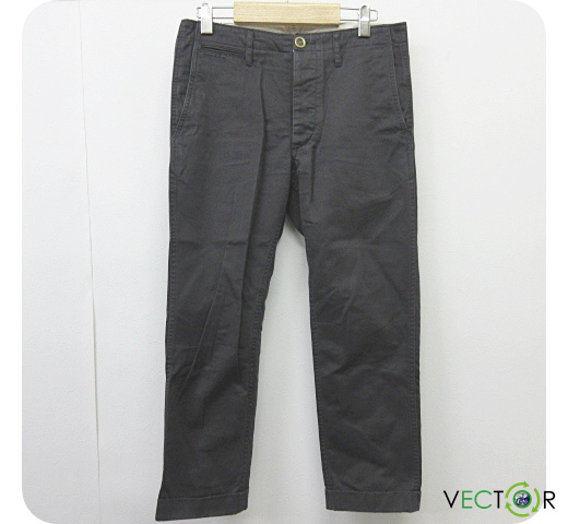 VISVIM 16SS HIGH WATER CHINO クロップド チノ パンツ紺1