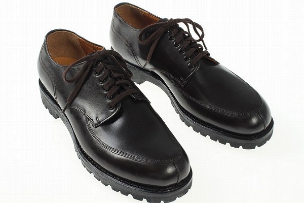 ◆5473◆定3.9万PEGMAN ペグマン新品牛革ビジネスシューズ26.5茶