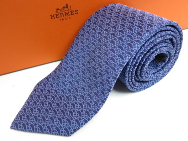 58175★1円本物エルメスネクタイ☆シルク★ビジネス★未使用