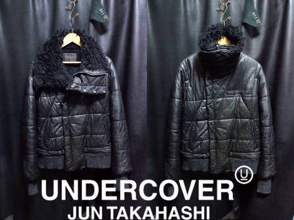 Undercoverism 裏ボア レザージャケット ライダース 変形 カウハイド アンダーカバー アンダーカバーイズム 革ジャン