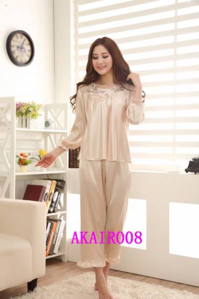 パジャマ ルームウェア ネグリジェ 最高級正絹シルク 153