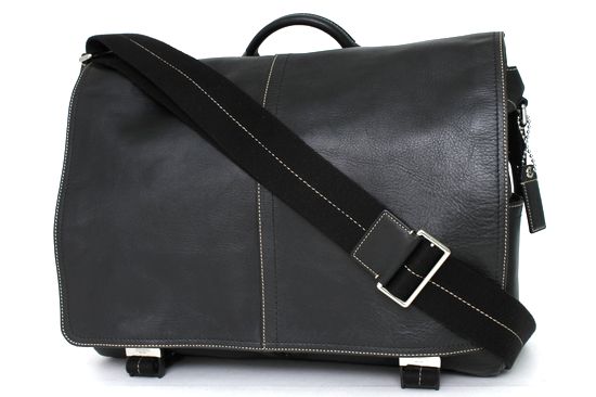 1円～ 美品 COACH コーチ レザー メンズ 2WAY ショルダー バッグ